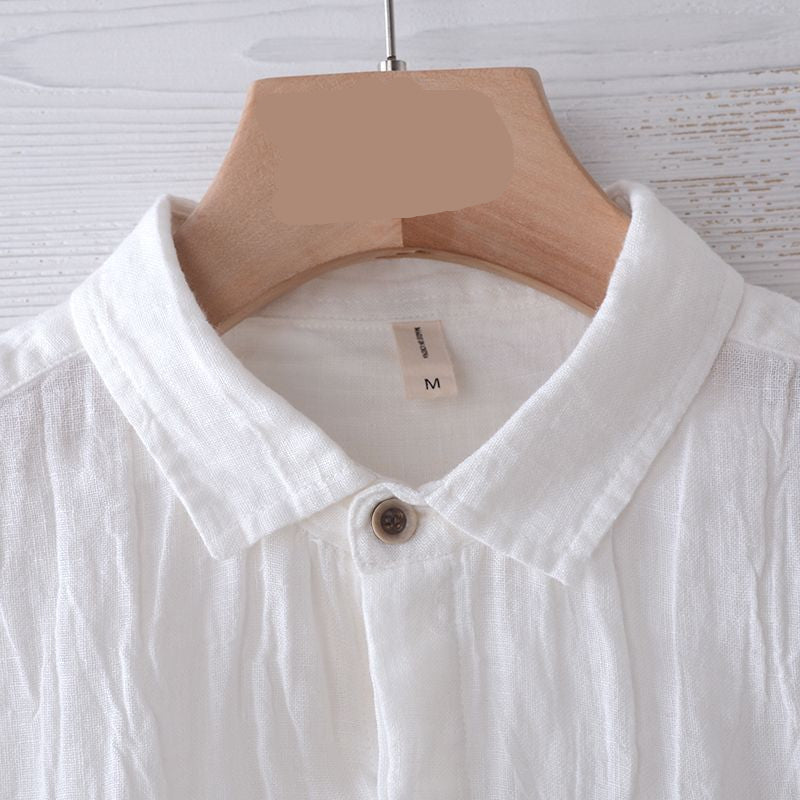 White shirt on a hanger with 